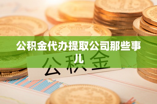 济宁公积金代办提取公司那些事儿
